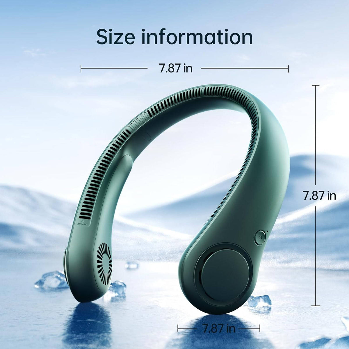 Wearable Neck Fan Bladeless Hands-Free 5 Speeds 6