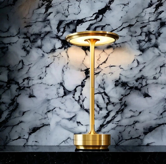Wireless Table Lamp - 3-Color LED Dimming & Cordless Design