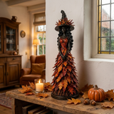 WitchBerry - Handmade Autumn Witch Figurine for Home Decor