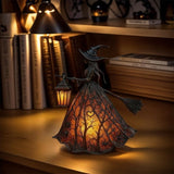 WitchGlow Halloween Lantern - LED Light with Gothic Design