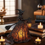 WitchGlow Halloween Lantern - LED Light with Gothic Design