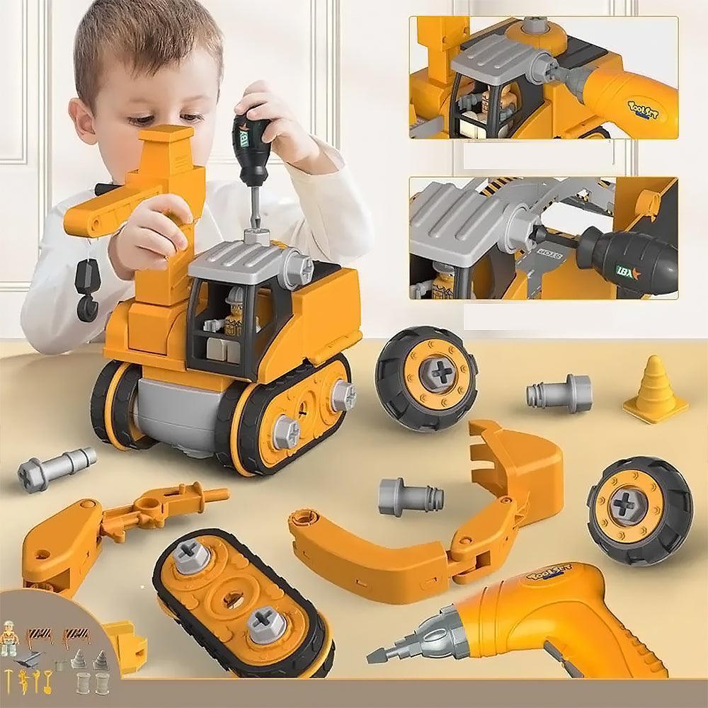 Young Builders - Educational Excavator Playset for Kids