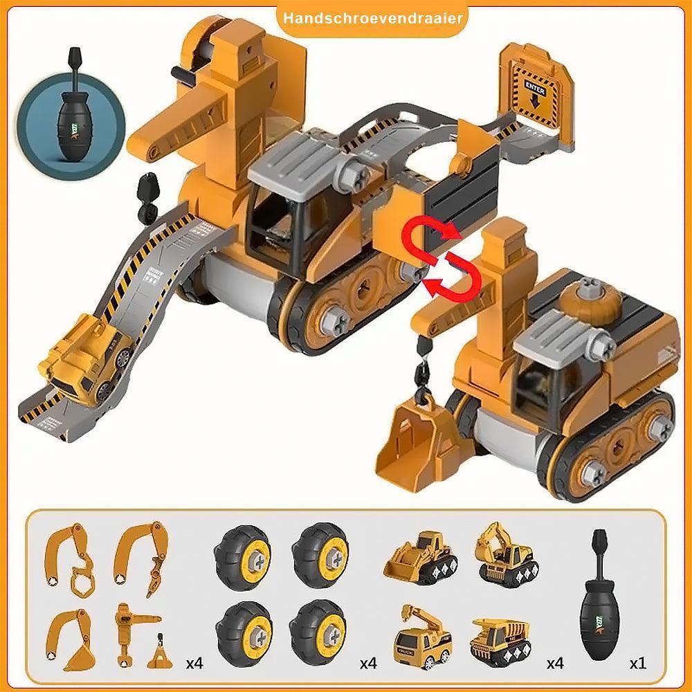 Young Builders - Educational Excavator Playset for Kids