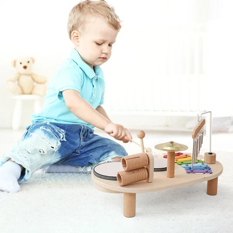 MusicMakers Wooden Kids Instrument Set 2