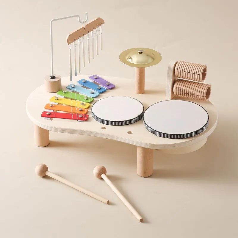 MusicMakers Wooden Kids Instrument Set 7